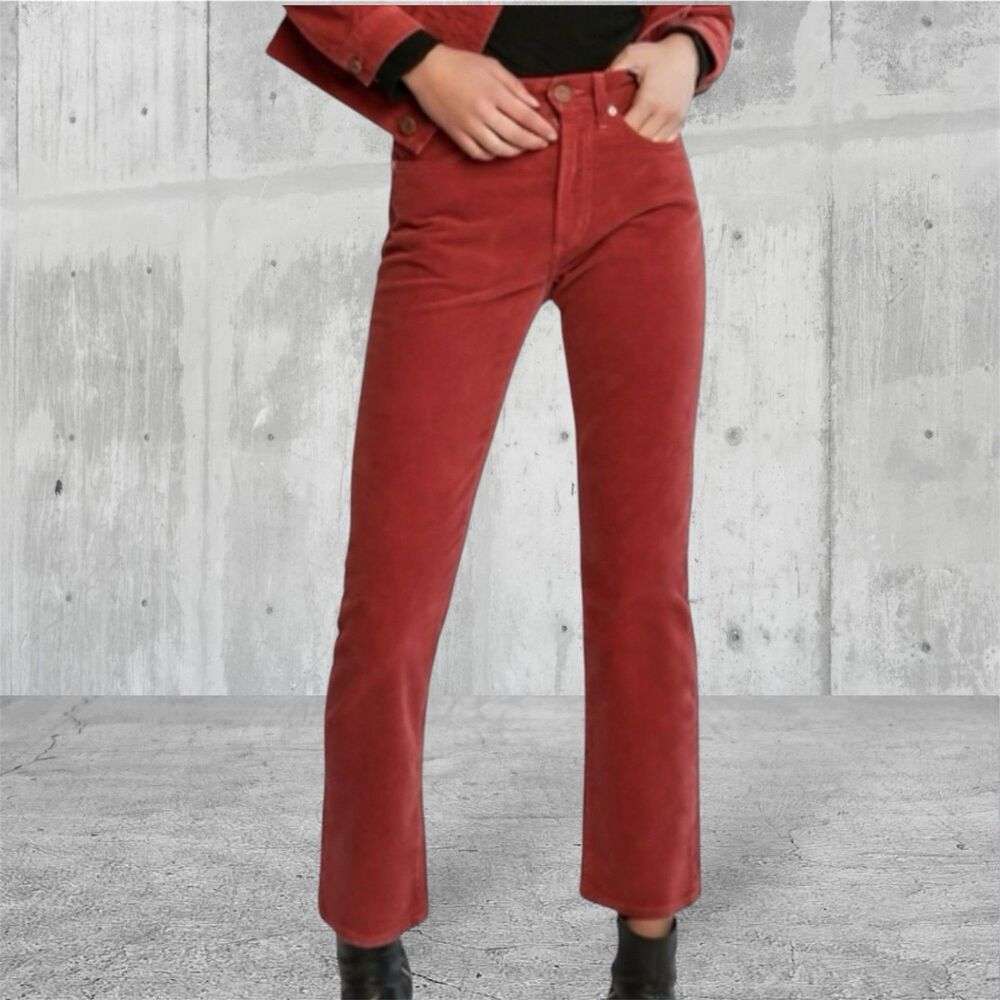 NWT Daily Blue by AG Adriano Goldschmied 28x30 Manya Straight Leg Corduroy Swing